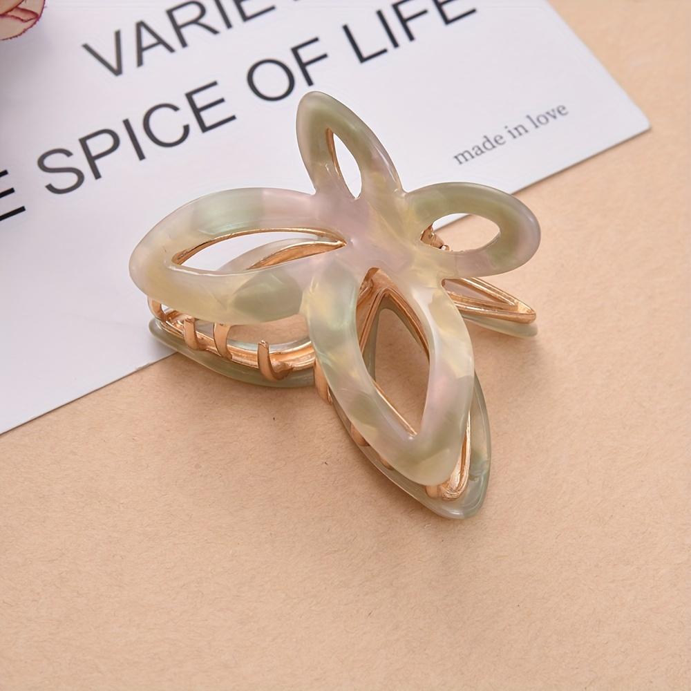 

A Stylish And High End Hollow Butterfly Hair Clip Made of Acetate, Perfect for Various Hairstyles, Ideal As a Valentine S Gift for Your Girlfriend.