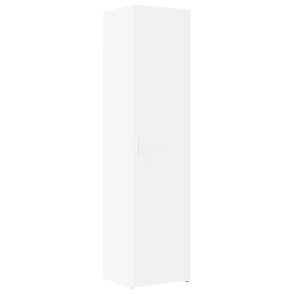 Narrow Tall Cabinet White 45 x 42.5 x 225 cm Engineered Wood
