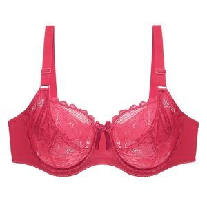 Europe and the United States increase the fattening DE large cup thin fat MM plump sexy bra lace women large size bra underwear