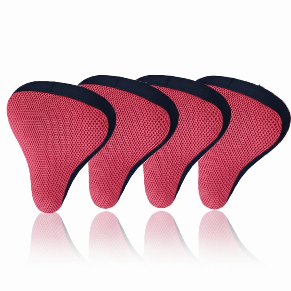 4PCS 3D Fabric Bike Seat Cover Breathable Mesh Bicycle Saddle Cover Riding Equipment