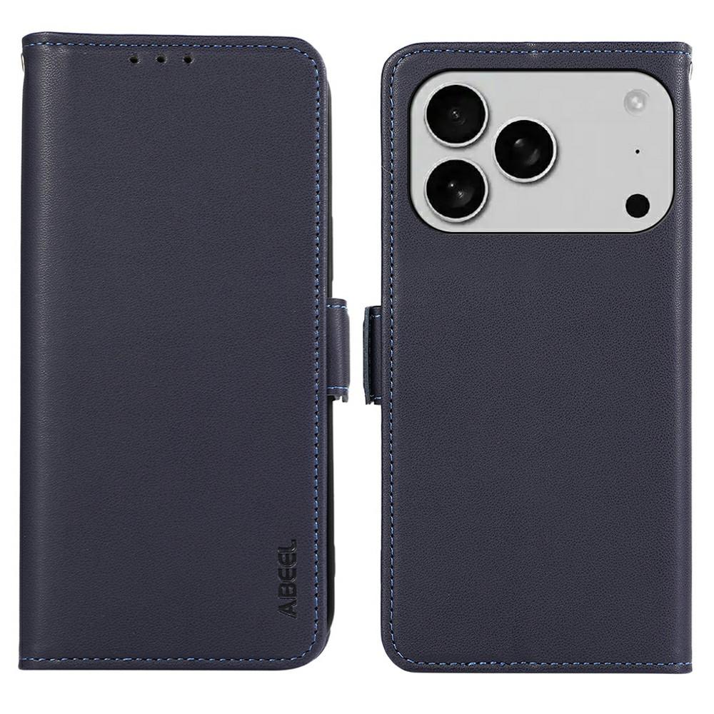 ABEEL For iPhone 17 Pro Max Case Leather Phone Cover with RFID Blocking Wallet