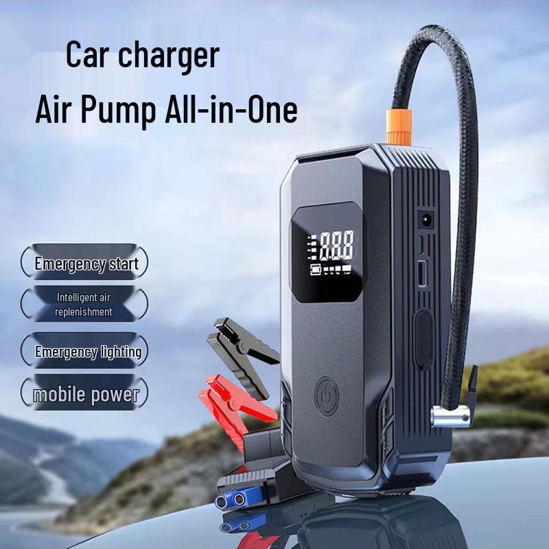 All-in-One Car Jump Starter, Wireless Air Pump, and Battery Charger