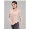 New Fully Zippered Gym Yoga Suit Top For Slimming And Slimming, Quick Drying Running And Cycling Sports Jacket For Women