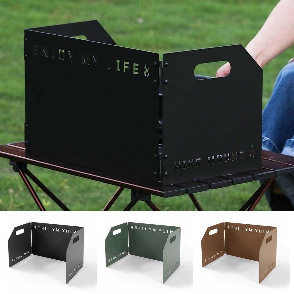 Large Cookware Windshield Tri-fold Cooker Wind Protection Tea Stove Stove Wind Shield Hiking