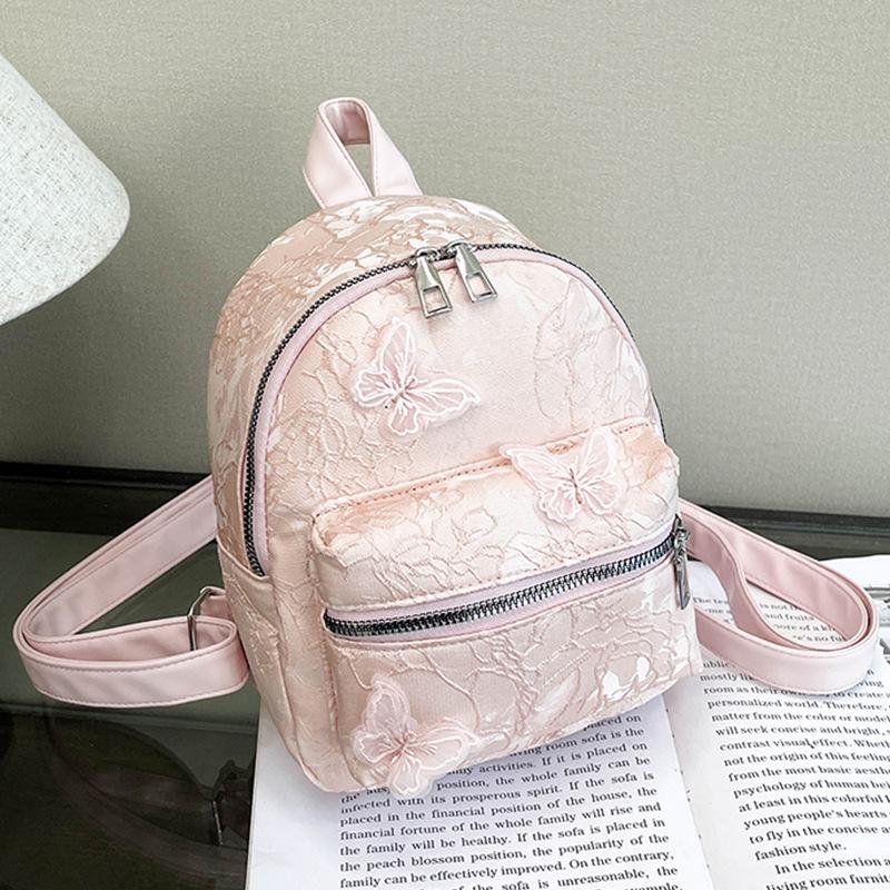 Lace Embroidery Butterfly 2025 New Fashion Leisure Design Trend Travel Backpack Backpack Women
