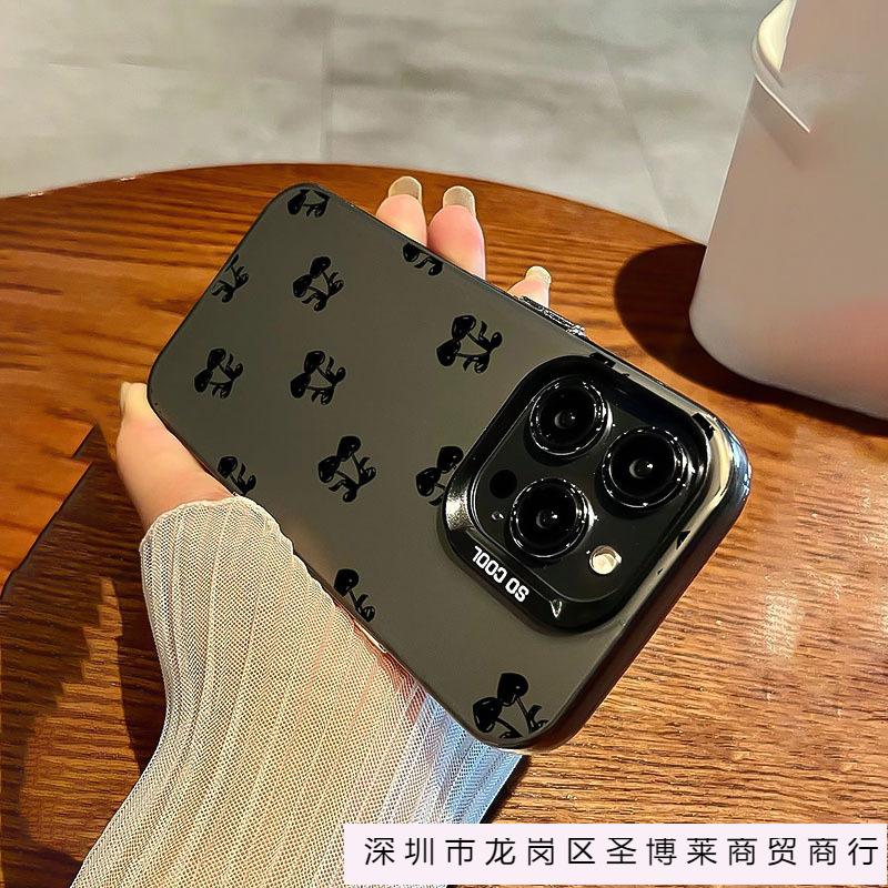 Black Cherry iPhone16Pro Mobile Phone Case 16E/15 Color Silver Case 14 Apple 12 Anti-drop 11/XS/XR