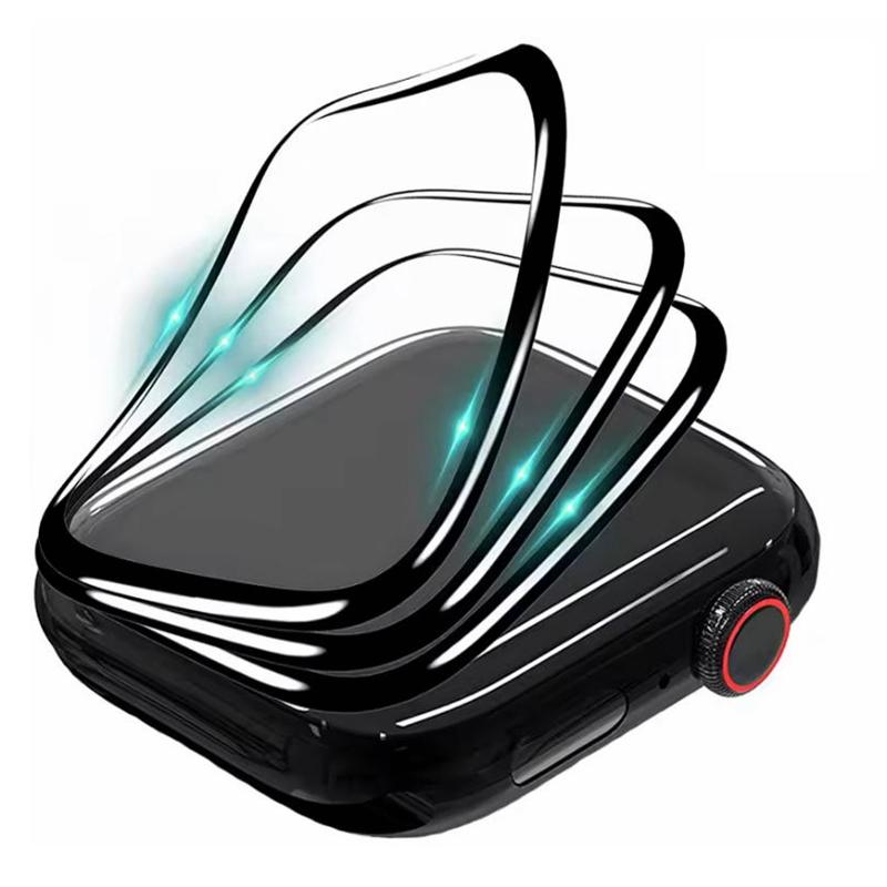1 cover + 3 Hydrogel Screen Protectors Protector Film For Apple Watch Ultra 44mm 45mm 40mm 41mm 38mm 49mm 42mm 46MM