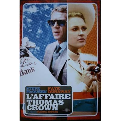 THE THOMAS CROWN AFFAIR Original Cinema Poster Rolled Small Format 60x40cm Steve Mc Queen Faye Dunaway
