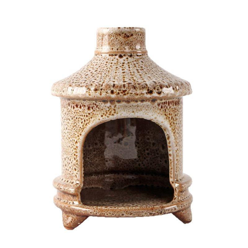 Incense Burner Palo Santo sage Burner for Cones Chiminea Handmade Ceramic Boho Home Decor Gifts Housewarming Minimalist Decor