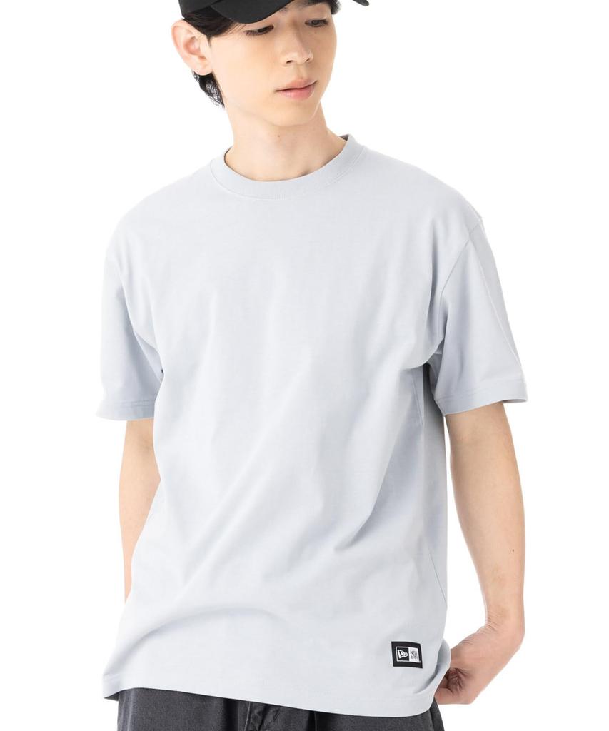 NEW ERA Short Sleeve Snow Gray Hem Box Logo Size S T-Shirt