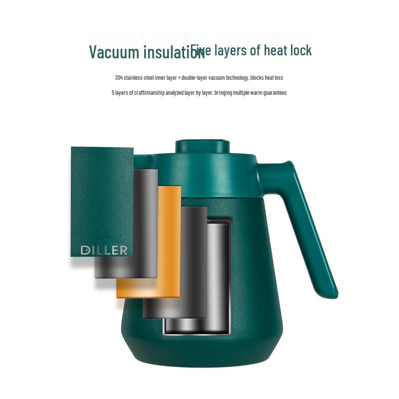 Diller 304 Stainless Steel Insulated Stewing Tea Pot