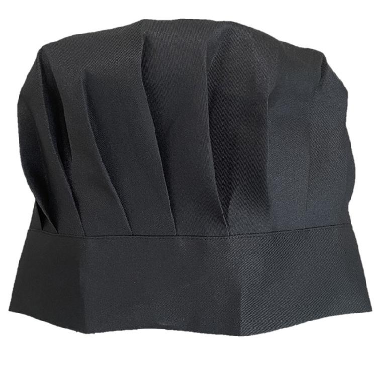 Унисекс Шляпа пекаря Кухонная хлопковая шляпа шеф-повара Белые рабочие шляпы пекаря чёрный