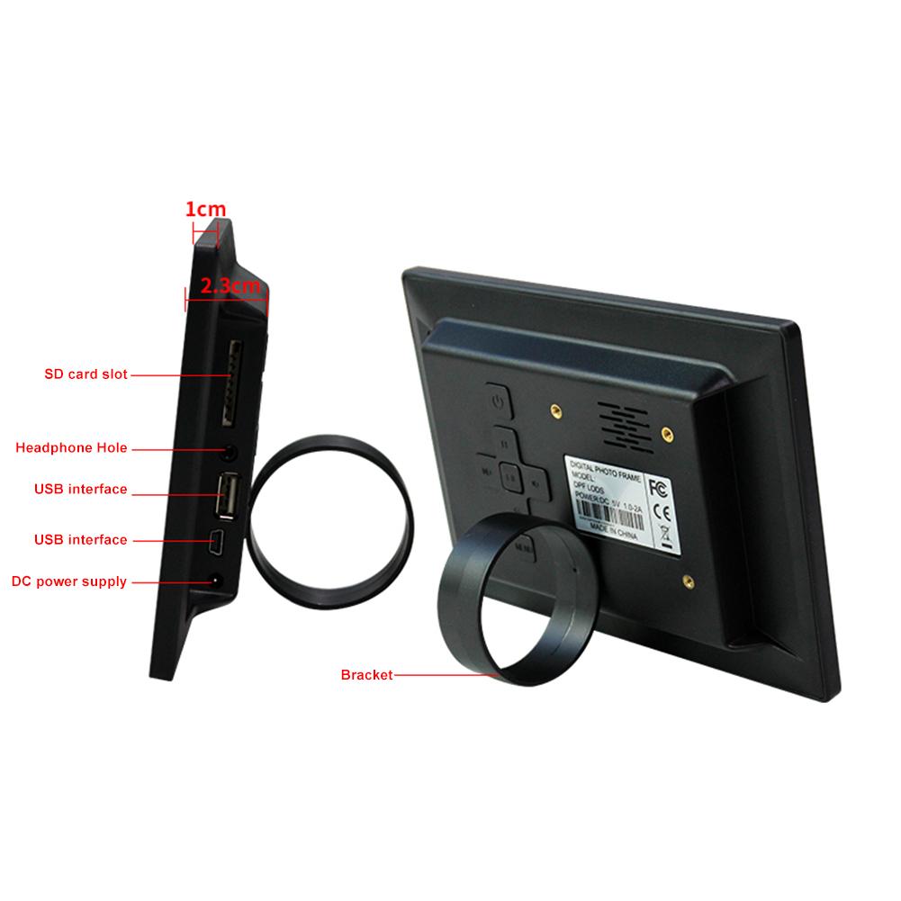 7 inch LED Screen Digital Photo Frame Electronic Album Support Music/Video/Photo Support Multiple Languages Clock/calendar