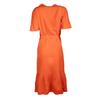 Długa koszulowa sukienka pomarańczowa Kobieta DEELUXE 74
