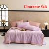 Solid Color Cotton Bubble Double-layer Yarn Summer Quilt Soybean Summer Quilt Four-piece Summer Cool Air Conditioner Quilt