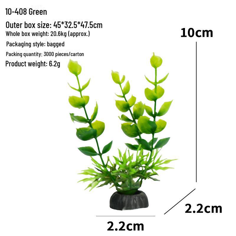 Aquarium Decor: Artificial Plants & Flowers for Fish Tank Landscaping (10-4 Series)
