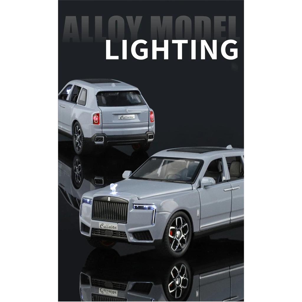 NEW 1/32 Rolls-Royce Cullinan SUV Alloy Car Model Sound and Light Pull Back Children's Toy Collectibles Birthday Gift