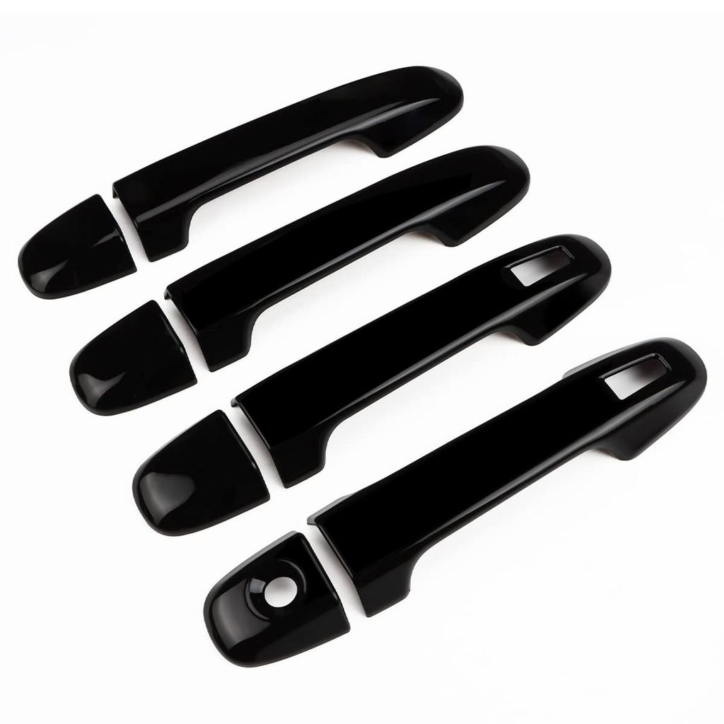 MARCHFA (Subaru Forester Sk, Subaru XV, Subaru Impreza) Exterior Door Handle Cover Trim (Piano Black with 2 Sensor Holes)