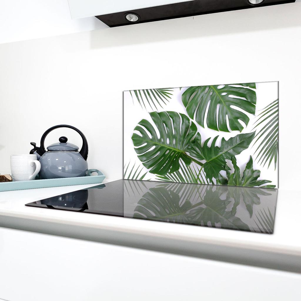 Szklana płyta ochronna na kuchenkę 90x52 Monstera