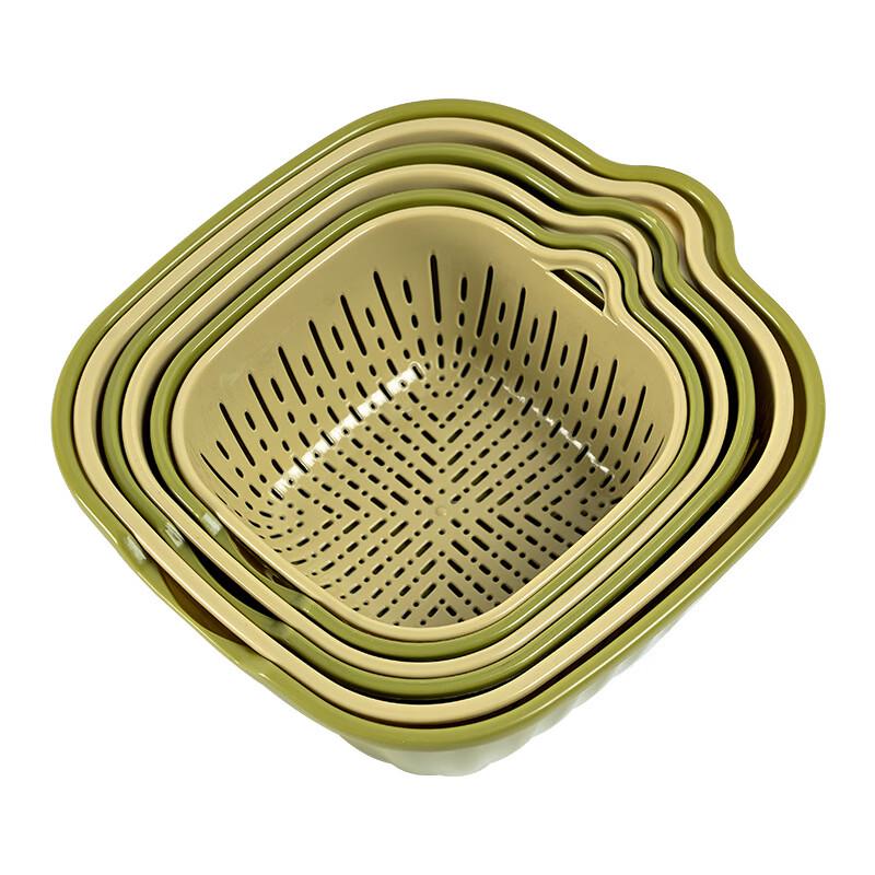 ZISIZ Multifunctional Double-Layer Kitchen Drain Basket
