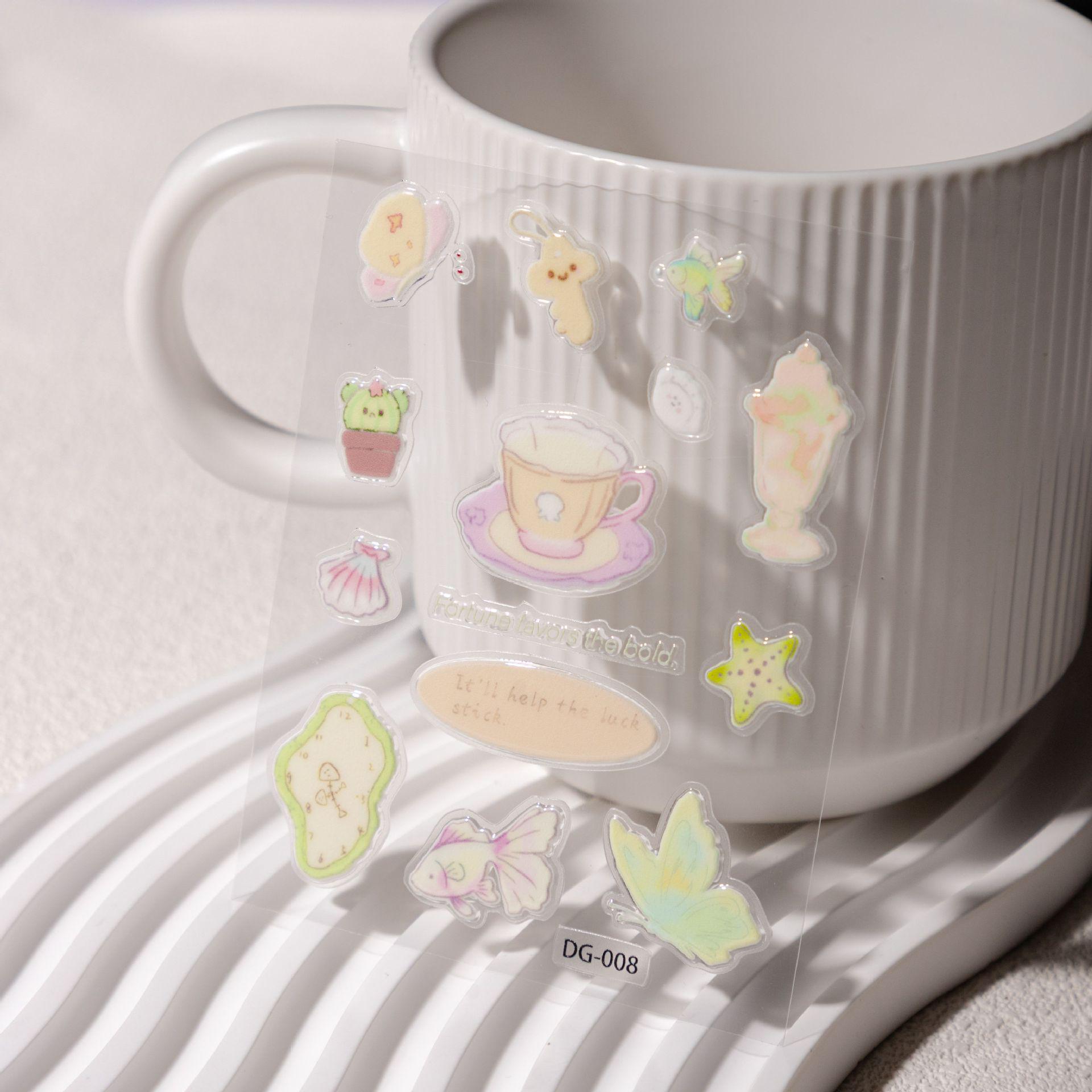 Cyansea Trendy Cartoon Butterfly 3D Sticker for Phone Camera DG-008