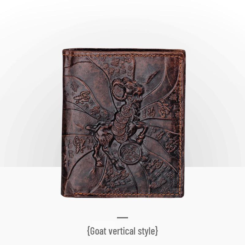 Carteira Masculina Retro em Couro Embossado – Padrão Crocodilo Longo com Vários Compartimentos para Cartões e Porta-Moedas.