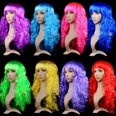 Parrucche ondulate Moda Maglia interna Lunga Ombre universale Evidenzia la parte centrale dei capelli naturali per il salone