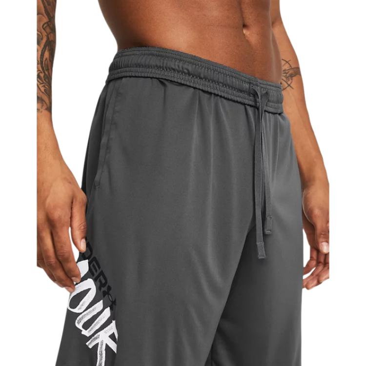 Under Armour Ua Tech™ Letter Lace Mid-Rise Loose Casual Shorts Men Shorts Gray 1383354-025