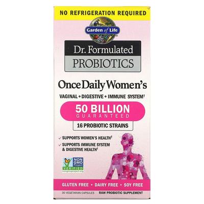 Dr. Formulate 50 Billion Probiotics Lactobacillus Women 30 Tablets Garden of Life, 30 Tablets, 1 Piece