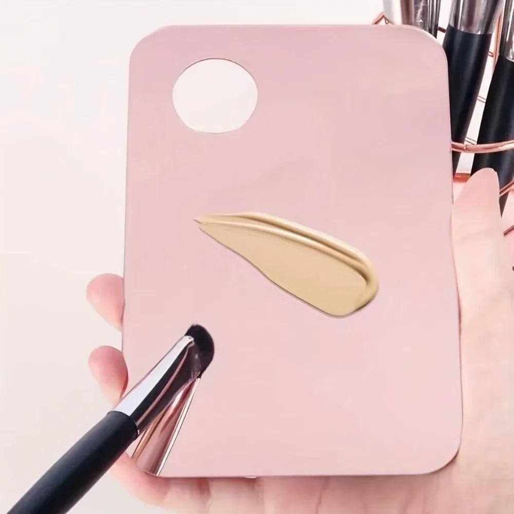 Makeup Mixing Palette Acrylic Cosmetic Foundation Mixer Palette with Spatula Mixing Foundation Eyeshadow Nail Art Beauty Tools