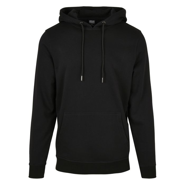 Sweatshirt À Capuche - Urban Classics - Basic Terry - Noir - Mixte - Manches Longues