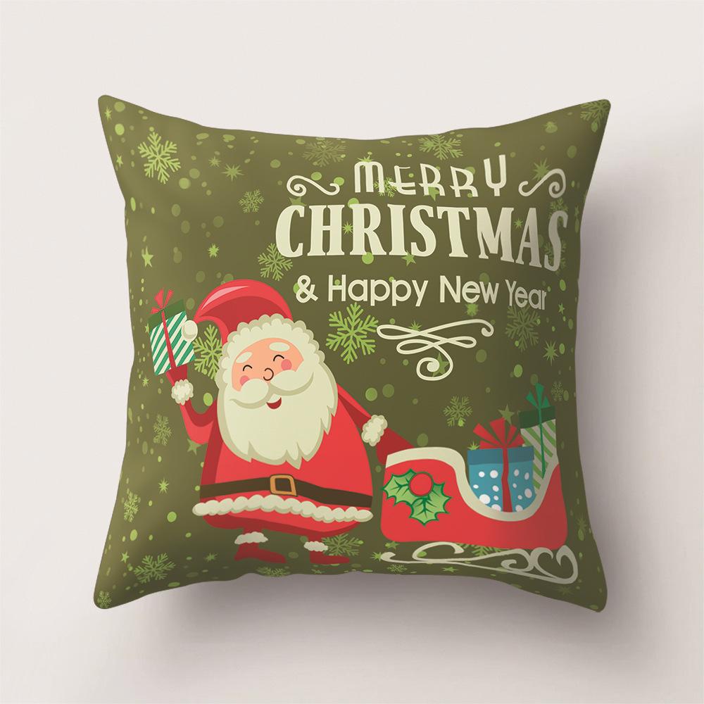 Cartoon Pattern Office Pillow Yiwu Pillowcase Christmas Sofa Pillowcase