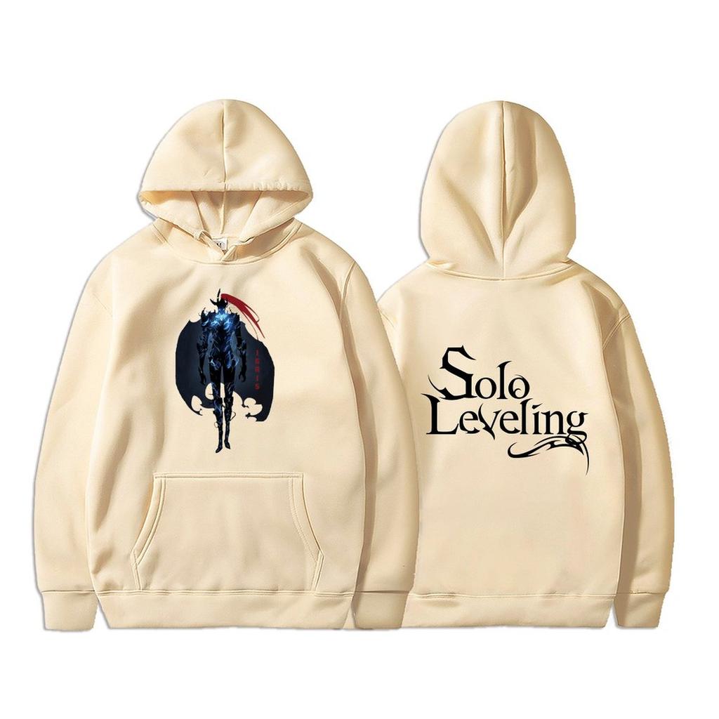 Sweat à Capuche Vintage Homme Femme - Impression Solo Leveling, Style Y2K, Fermeture Éclair, Coupe Ample Décontractée - 3
