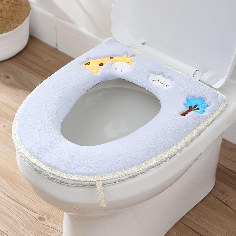 

Waterproof Rabbit Velvet Fawn Winter Toilet Seat Cover