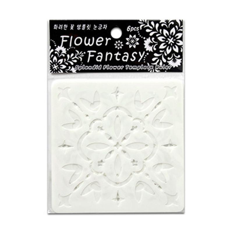 

6 шт. Шаблоны листьев цветов Цветочные трафареты Трафареты для рисования для школьных DIY проектов и креативного ведения дневника