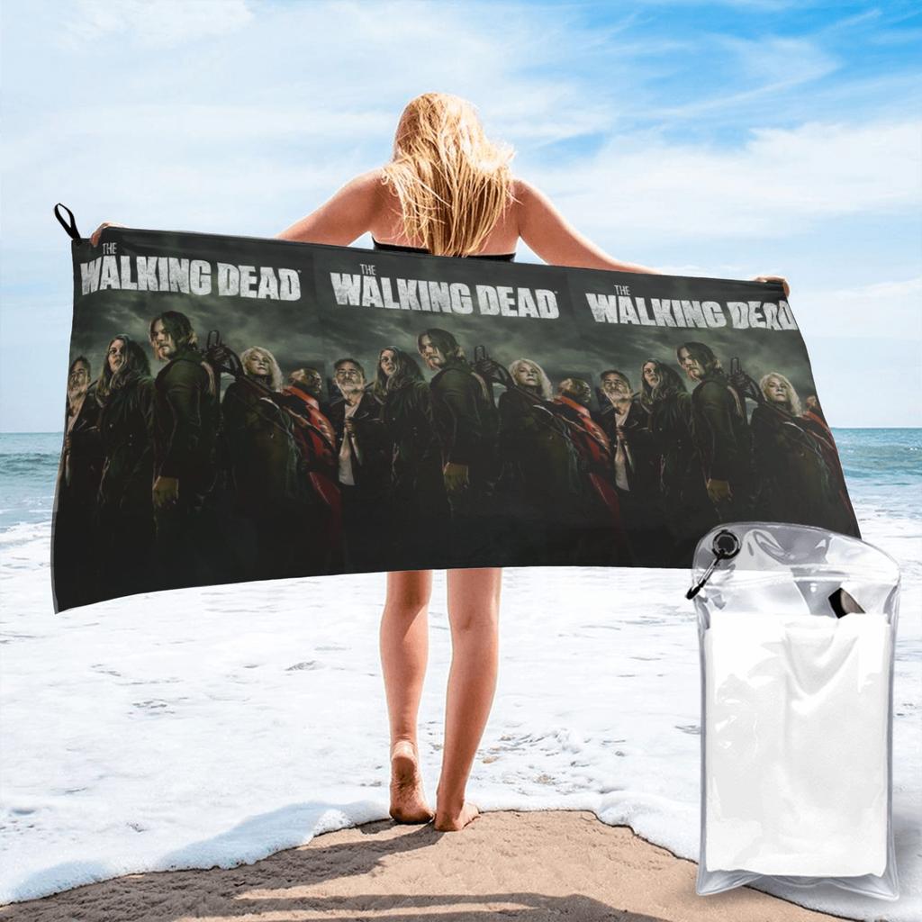 The Walking Dead  Beach Towel Soft Microfiber Quick Dry Absorbent Quick Towels For Yoga
