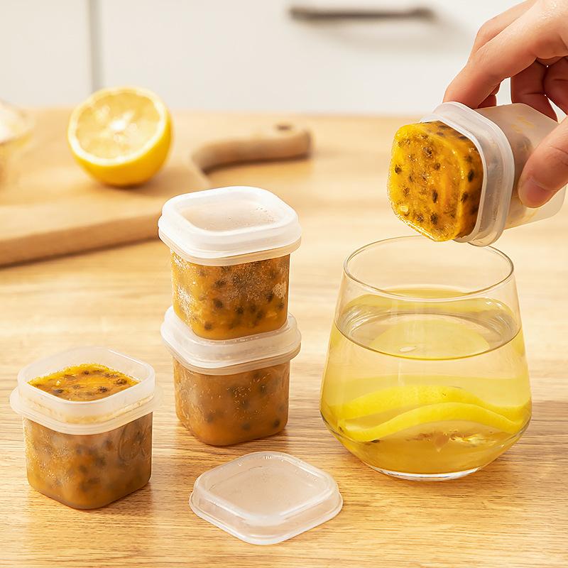 Kitchen Spice Seasoning Storage Jar Mini Freezer Box Food Fresh-keeping Container Leak-proof With Lid Sauce Jam Preservation Box