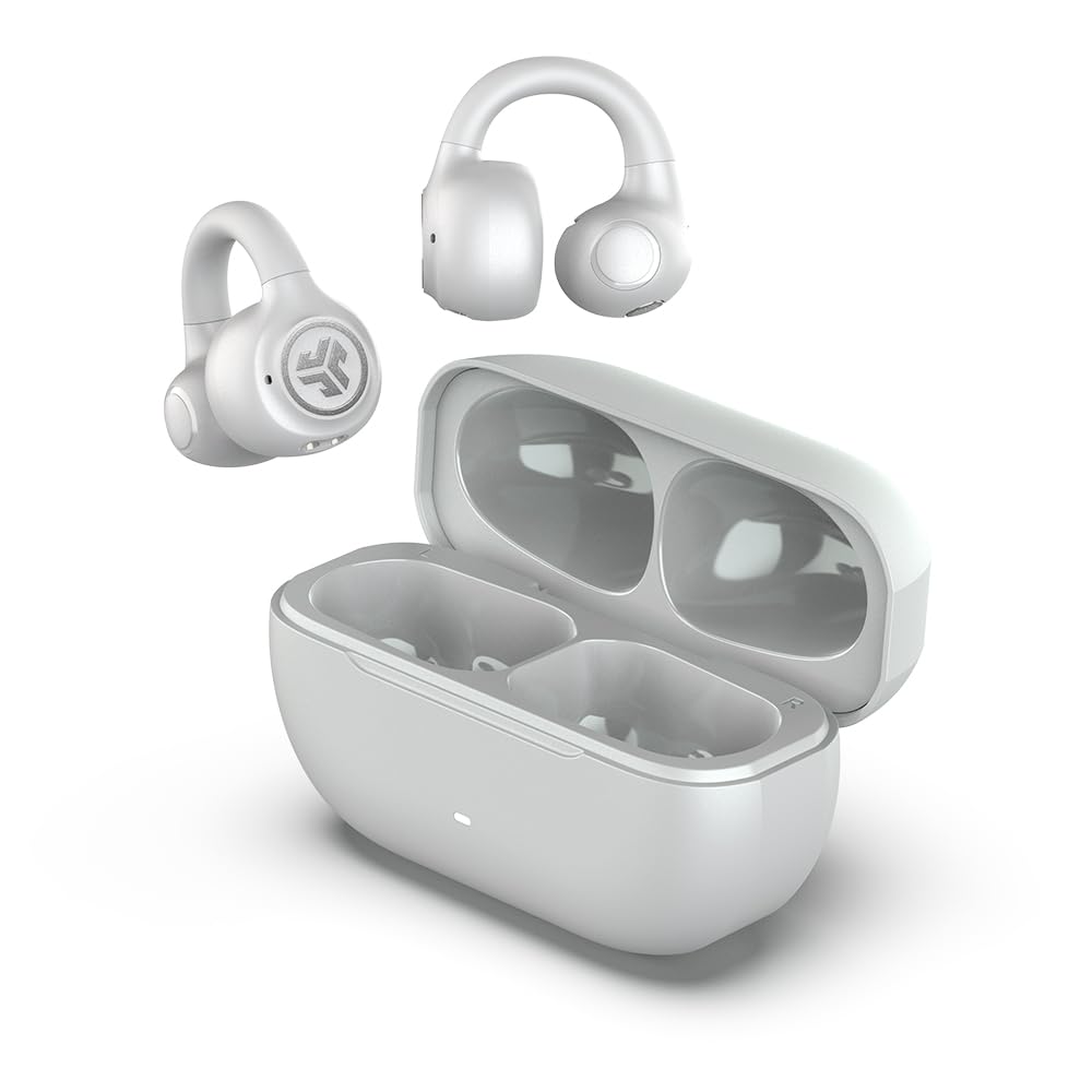 

Навушники JLab Flex Ear Cuff, Бездротові навушники Bluetooth відкритого типу, Водонепроникні, Багатоточкове підключення, Не закривають вуха, IPX4, USB-C, з мікрофоном, 12 мм динамічні