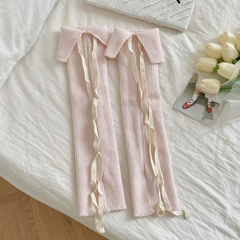 Women Leg Warmers Ballet Style Sweet Girls Long Socks Stockings Knitted Foot Cover Knee Socks JK Lolita Girls Leg Warmers