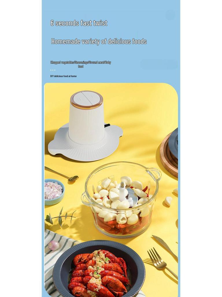 Versatile Electric Meat and Vegetable Grinder for Mincing, Filling, and Chopping Tasks