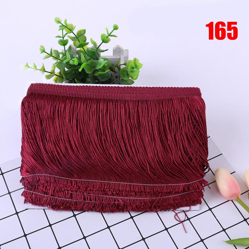 10 Meter Fransenquastenbesatz, 15 cm, Spitze, für Latein-Kleid, Makramee, Samba-Tanz, Kleidung, Vorhangspitze, Polyester, Nähen von Kleidungsstücken, Accessoire