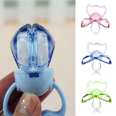 Silicone Baby Toddler Automatic Closing Type Thumb Shape Pacifier Dust Proof