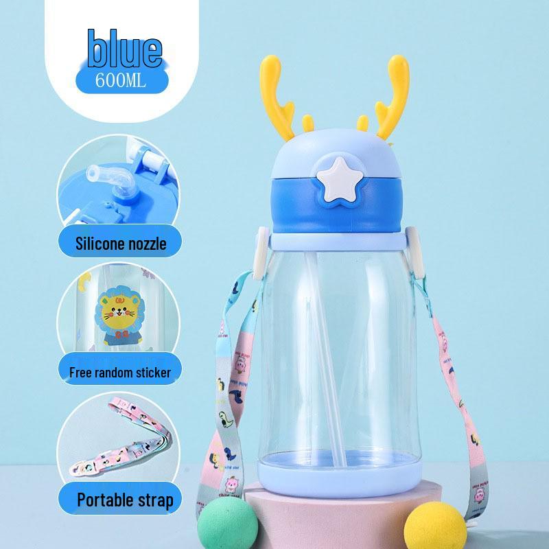 Portable Cute Straw Cup for Kids and Adults - Customizable Logo