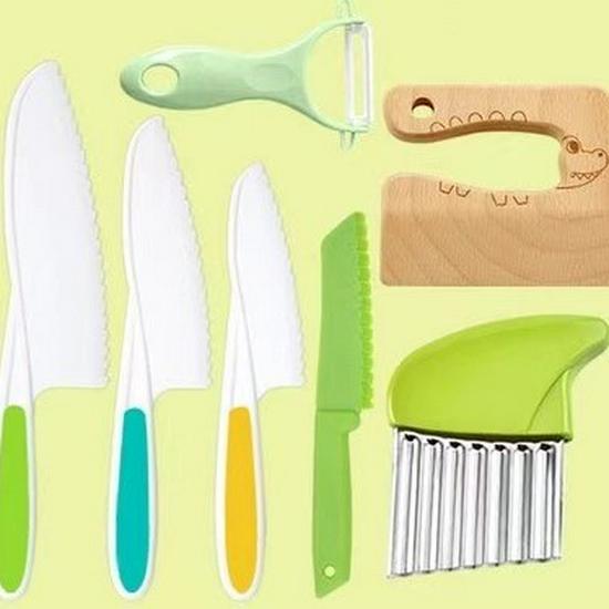 Children's Toy Knife Set for Early Education - Safe Cutting Tools for Kindergarten and Vegetable Play