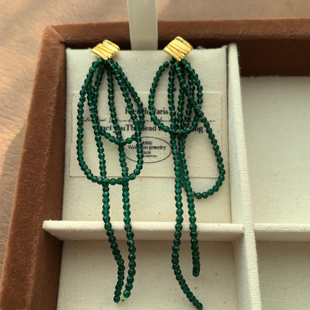 French Multi-Layer Pearl Fringed Ear Buckle Earrings, Court Style, Extravagance, Autumn And Winter Temperament, Versatile Earrings, Light Luxury