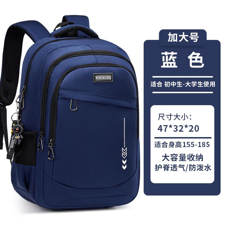 Camouflage Blue Backpack - Lightweight Water-Resistant Daypack for Teen Boys, Large Capacity School Bag for Outdoor Study