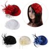 Floral Fascinator Hat Formal Hat Fedoras Hat Hair Clip Sweet Feather Hairpin  Photography Headdress