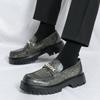 Hot Selling Elegant Loafers Shoes Korean Style Thick Soled Comfortable Men Party Business Shoes Men Leather Casual Driving Shoes