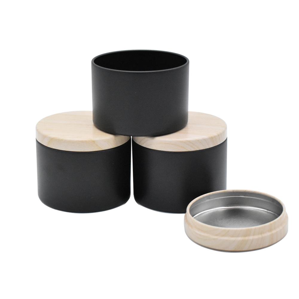4Oz 8Oz Empty Luxury Round Scented Metal Holders Candle Tin Can
