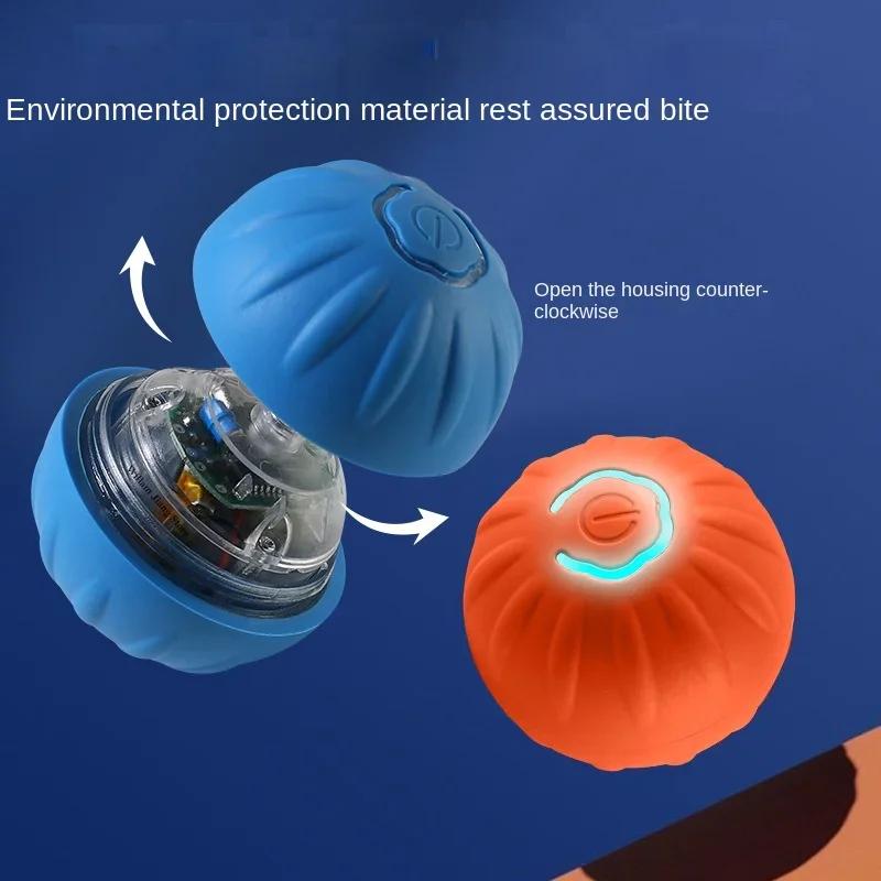 Dog Toy Intelligent Interactive Cats Bouncing Ball Automatic Rolling Ball Training Automatic Moving Electric Toy Dog Pet Supplie